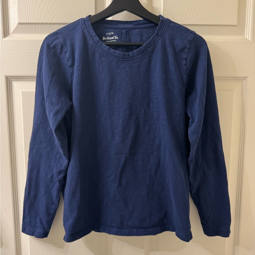J. Crew Navy Long Sleeve Tee